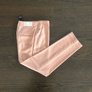 Club Monaco Betia PINK straight wool pants 00 RUN BIG NWT